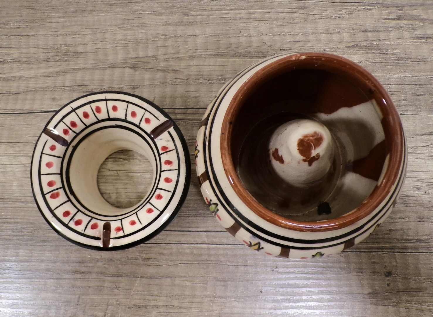 Orientalischer Marokkanischer Aschenbecher Handbemalt Unikat Marokko Orient Fes