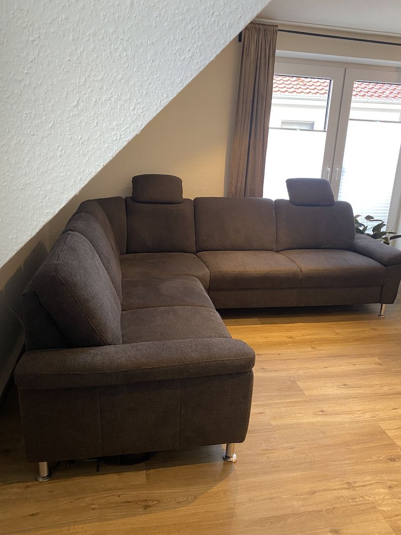 Ecksofa in Anthrazit- wie neu