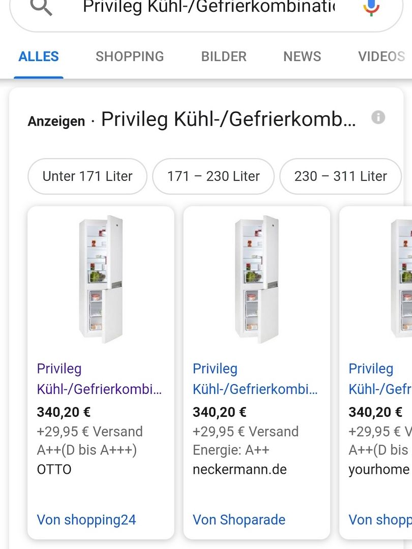 Kühl-/ Gefrierkombination
