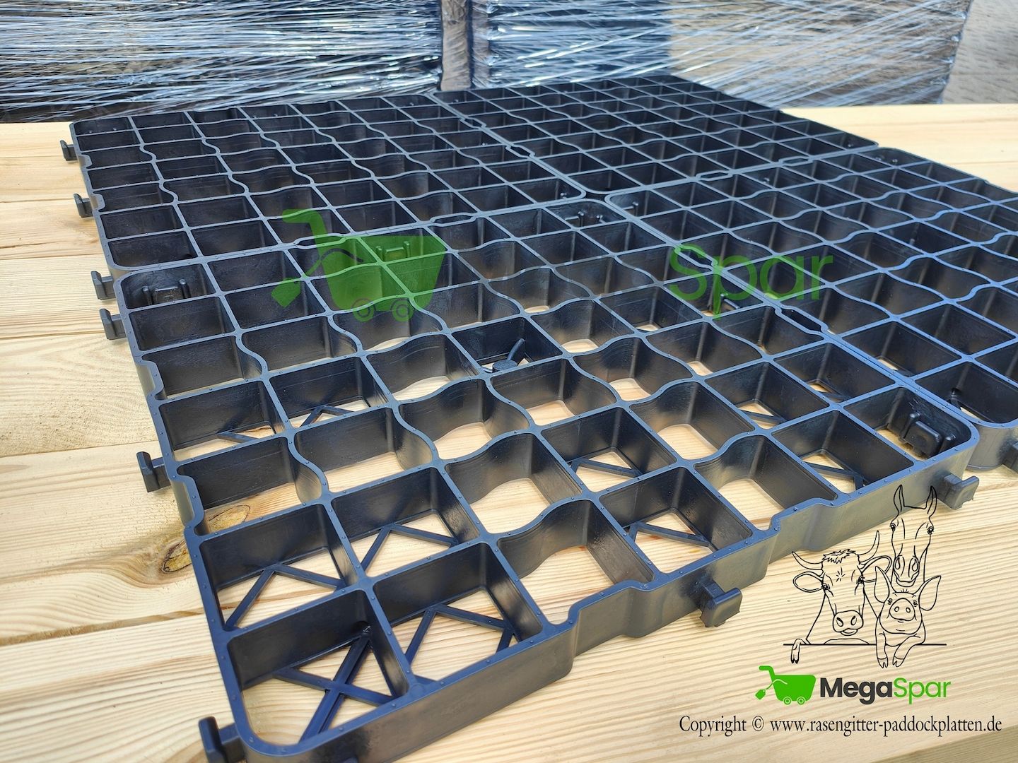 Ideal für den Paddock : Rasengitter, Kieswaben & Paddockplatten kaufen