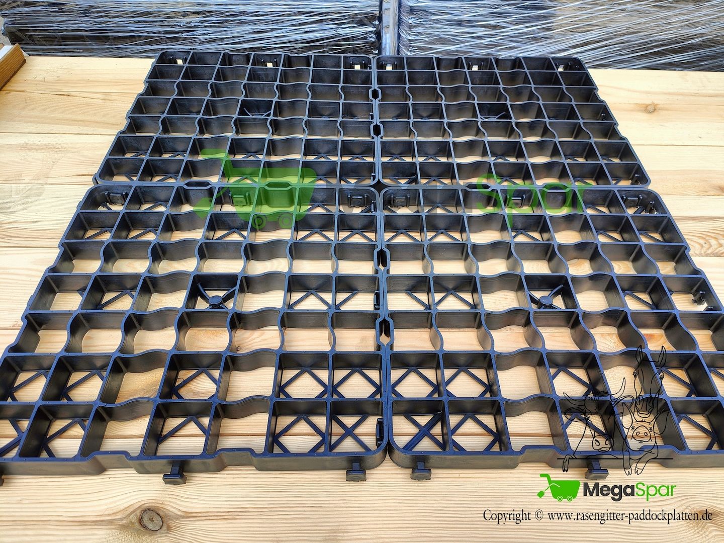 Ideal für den Paddock : Rasengitter, Kieswaben & Paddockplatten kaufen