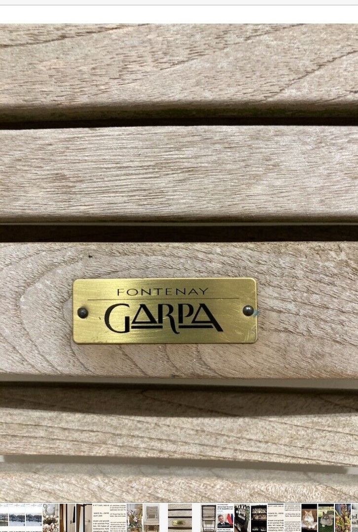 6 Garpa Fontenay Gartenstühle Original mit toller Patina in sehr Gutem Zustand
