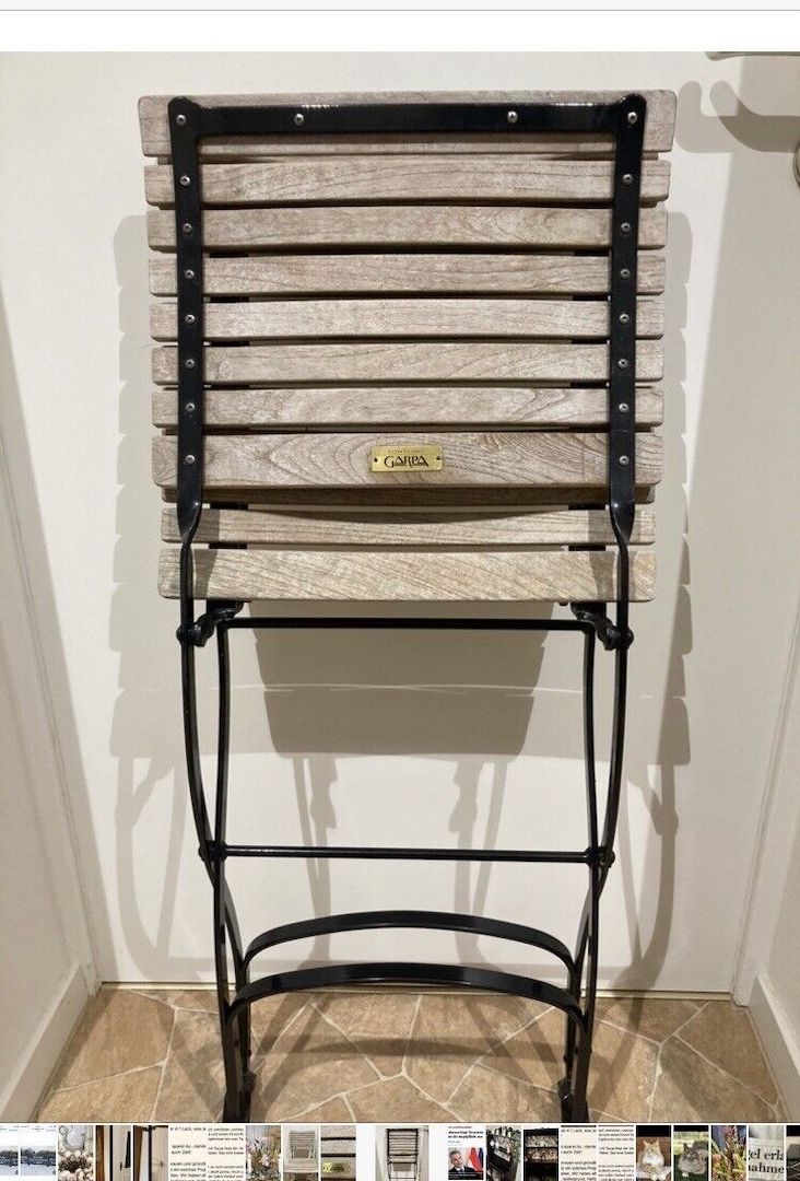 6 Garpa Fontenay Gartenstühle Original mit toller Patina in sehr Gutem Zustand