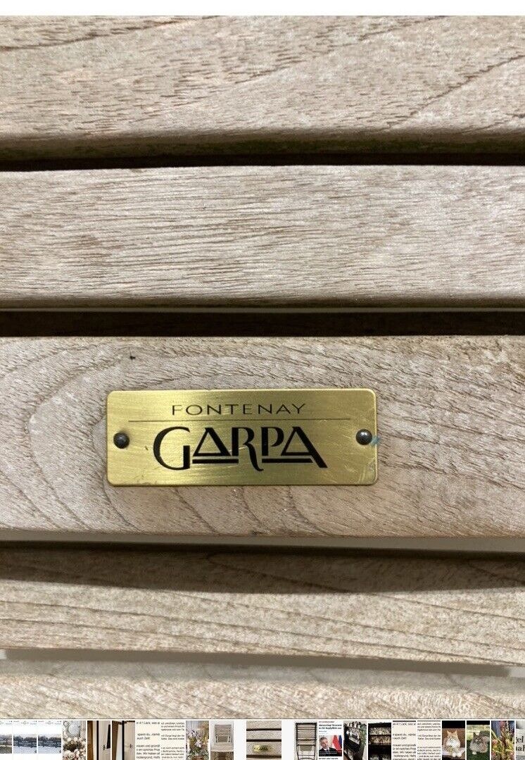 6 Garpa Fontenay Gartenstühle Original mit toller Patina in sehr Gutem Zustand