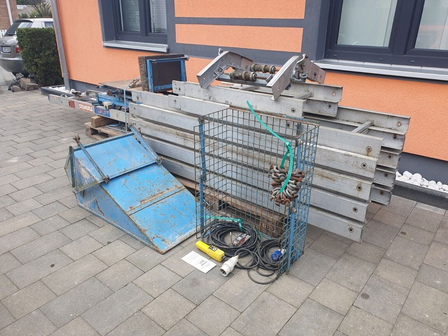 20m Steinweg Dachaufzug Dachdeckeraufzug Schrägaufzug Bauaufzug Stecklift Aufzug