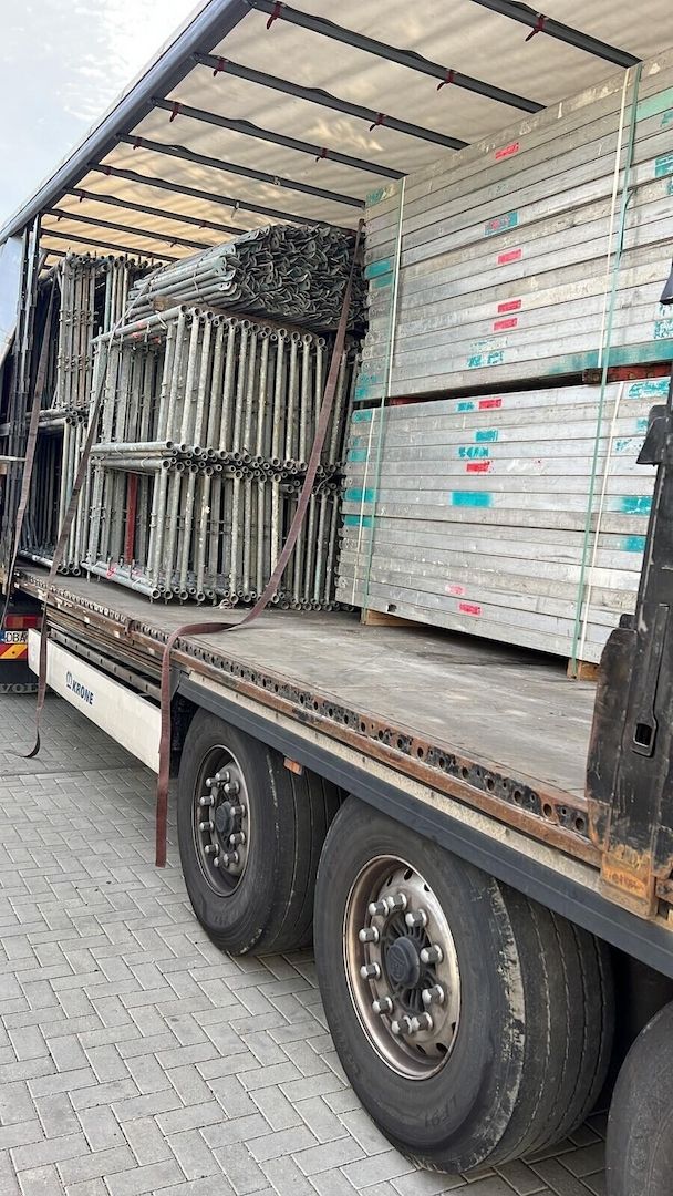 98qm Gebraucht Baugerüst Altrad MJAssco Fassadengerüst 15x6m Stahlrahmen