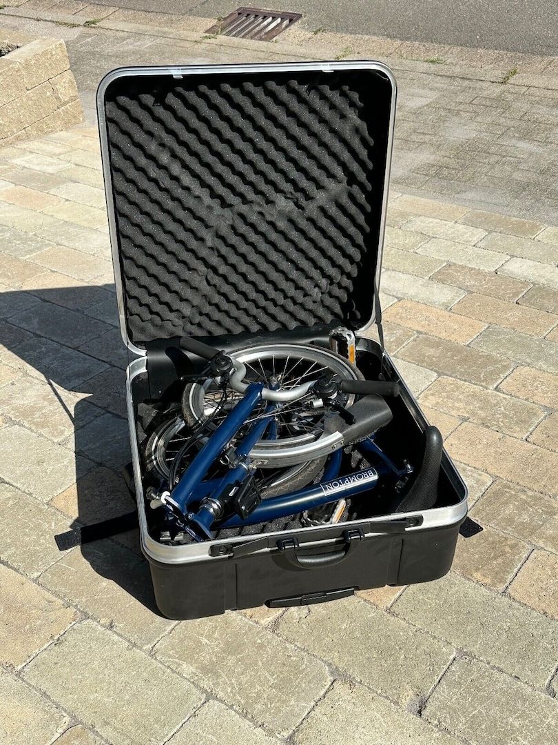 Brompton H6L blue mit Koffer