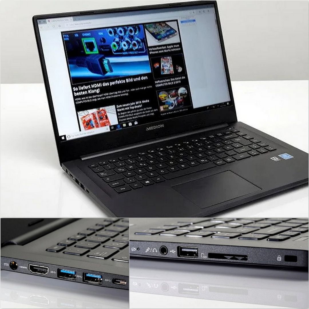 15 Zoll Notebook, FULL HD, SSD, Windows 11 mit Tasche