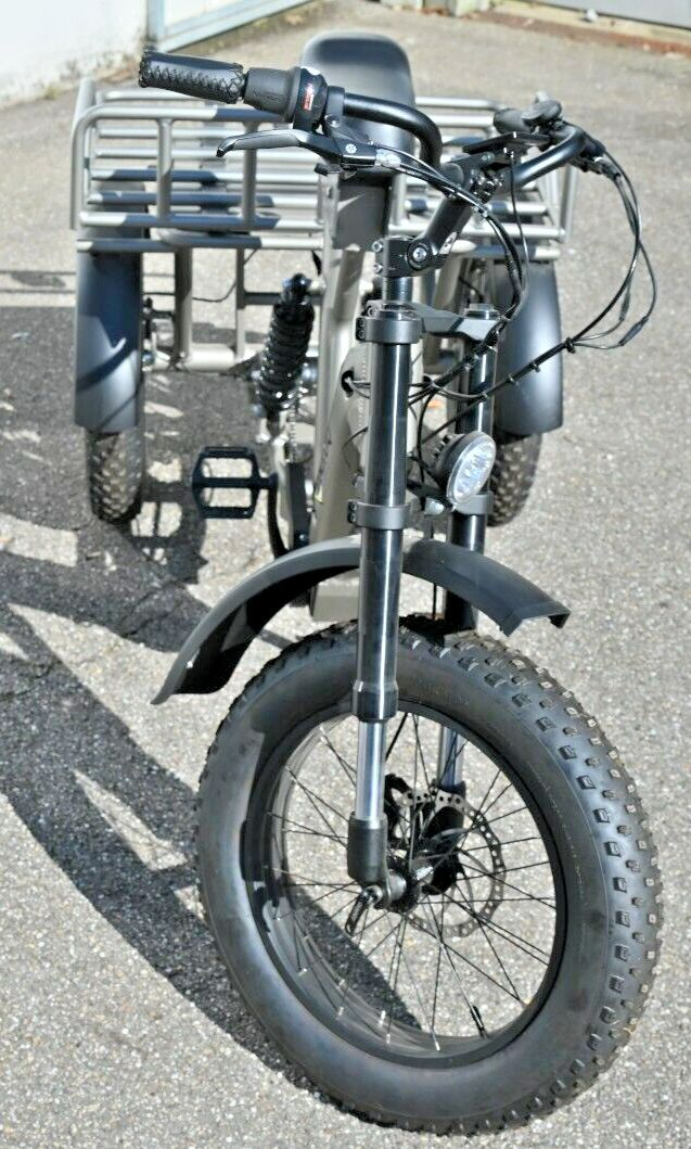 E-bike Lastenfahrrad Transportfahrrad Fahrrad 3 Räder Dreirad Baroq Trike