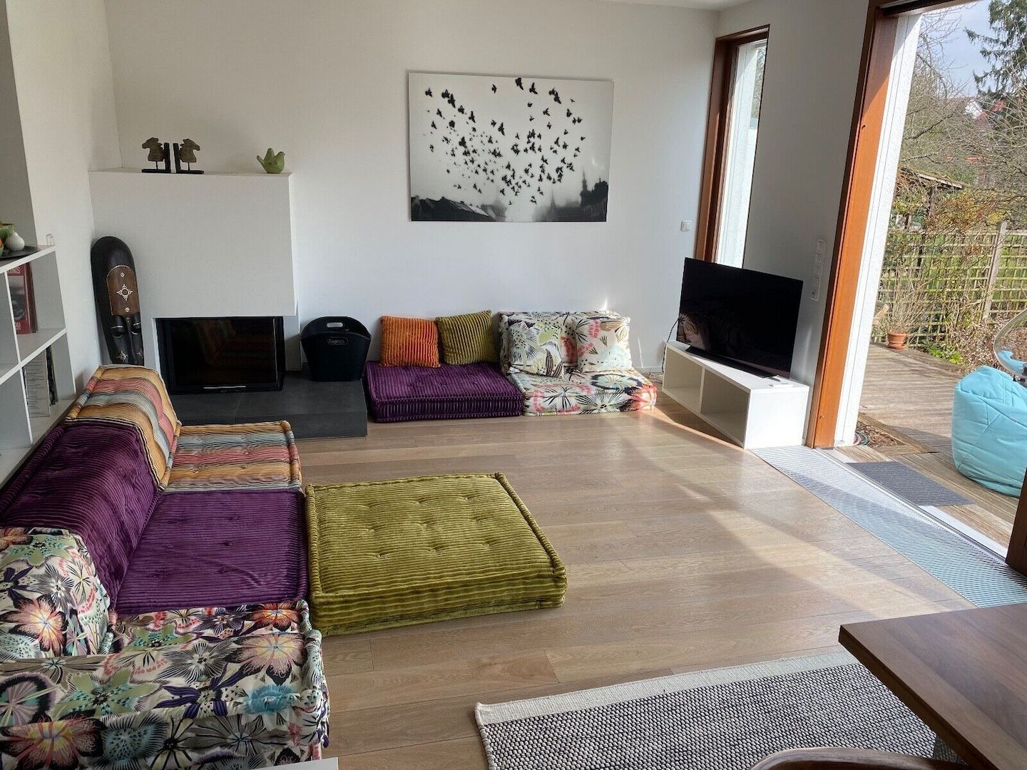 Ein sehr schönes Mah Jong Sofa - von Roche Bobois -im Missoni-Stoff!