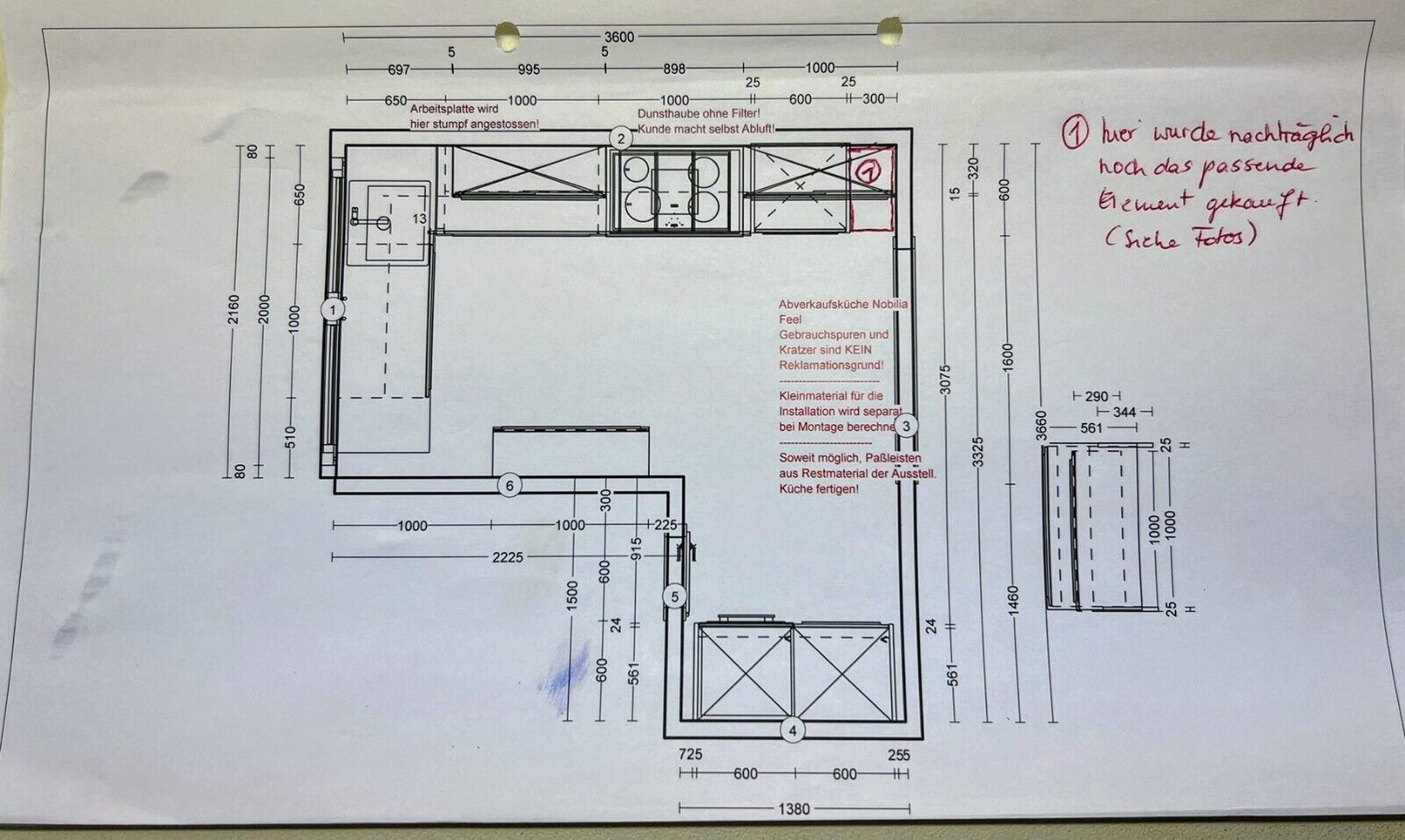 Einbauküche Nobilia-Miele Geräte-Steinplatte-Top Beleuchtung
