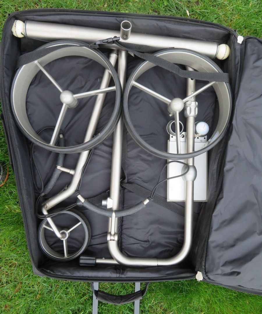 JuCad Elektro-Trolley drive 2.0 + Golftrolly elektrisch + viel Zubehör