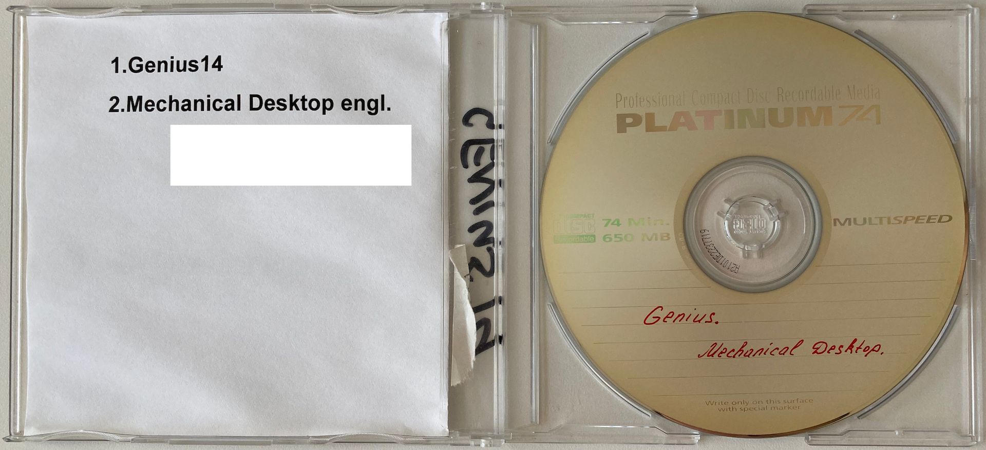 Genius 14 und Mechanical Desktop engl.