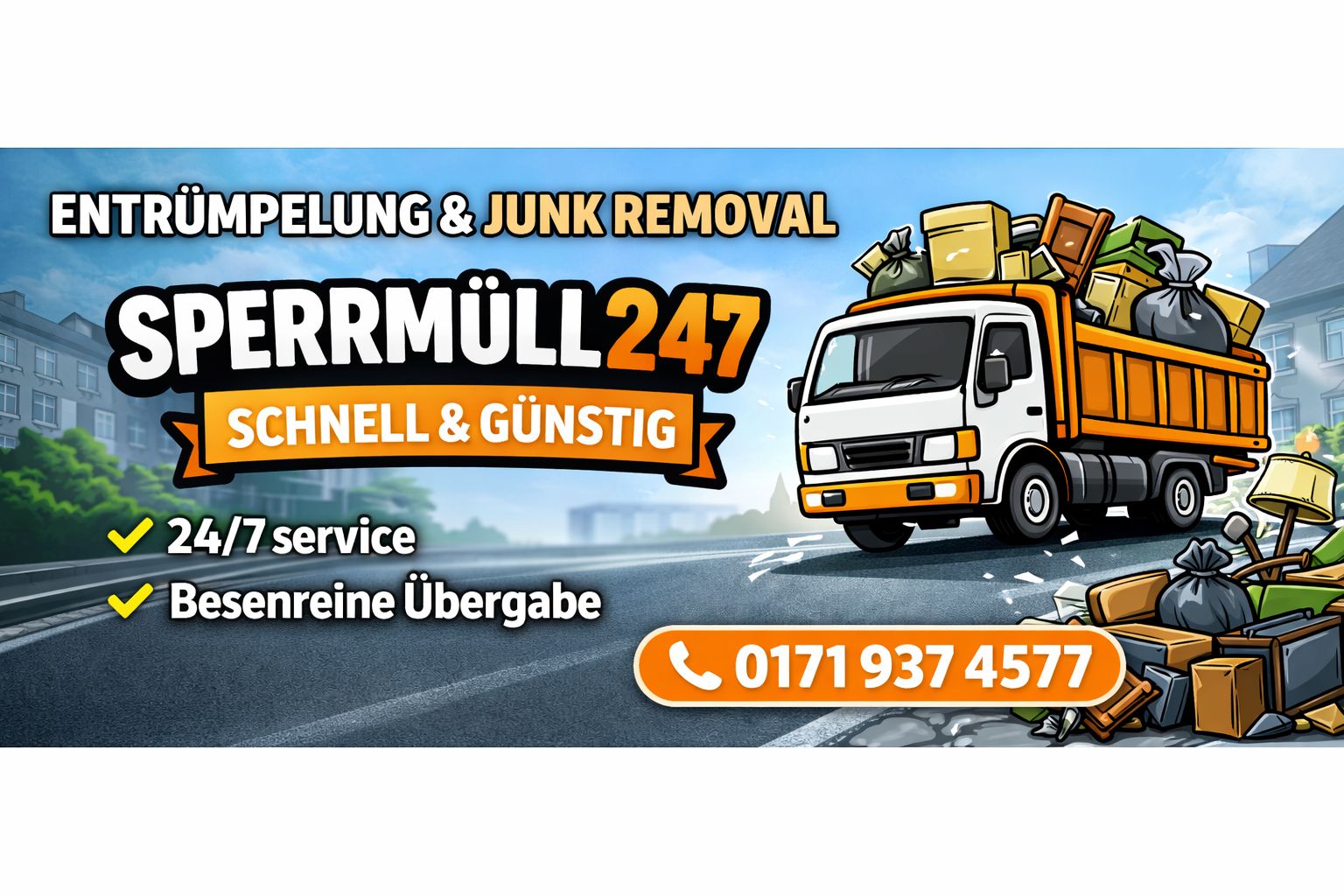 Entrümpelung • Haushaltsauflösung • Sperrmüll Entsorgung – Schnell, Sauber & Günstig!