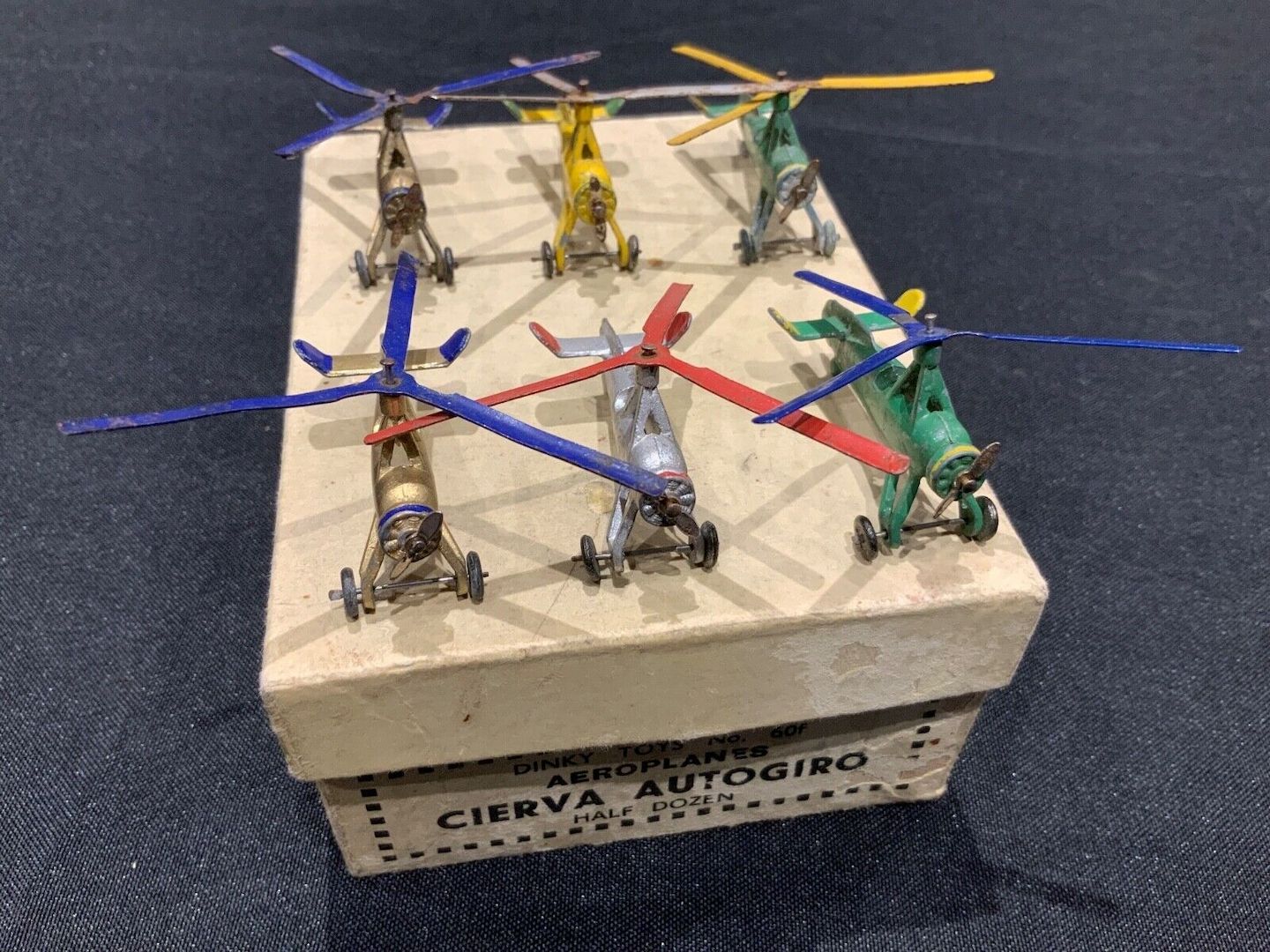 Dinky Toys Prewar 60f Cierva Autogiro Trade Box