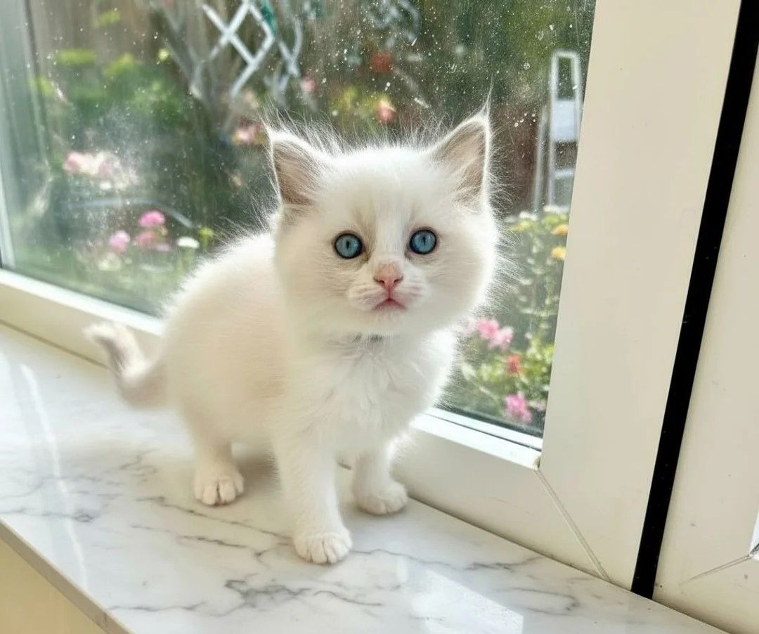 Wunderschöne flauschige Ragdoll-Kätzchen