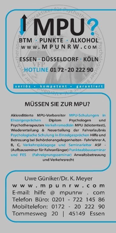 MPU,Vorbereitung,Training,Hilfe,BTM,Alkohol,Punkte,Führerschein zurück!