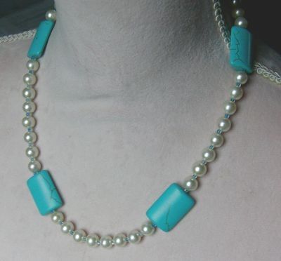 klassich schöne Perlen-Türkiskette