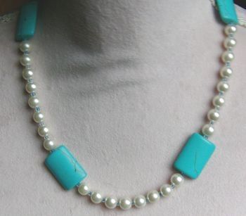klassich schöne Perlen-Türkiskette