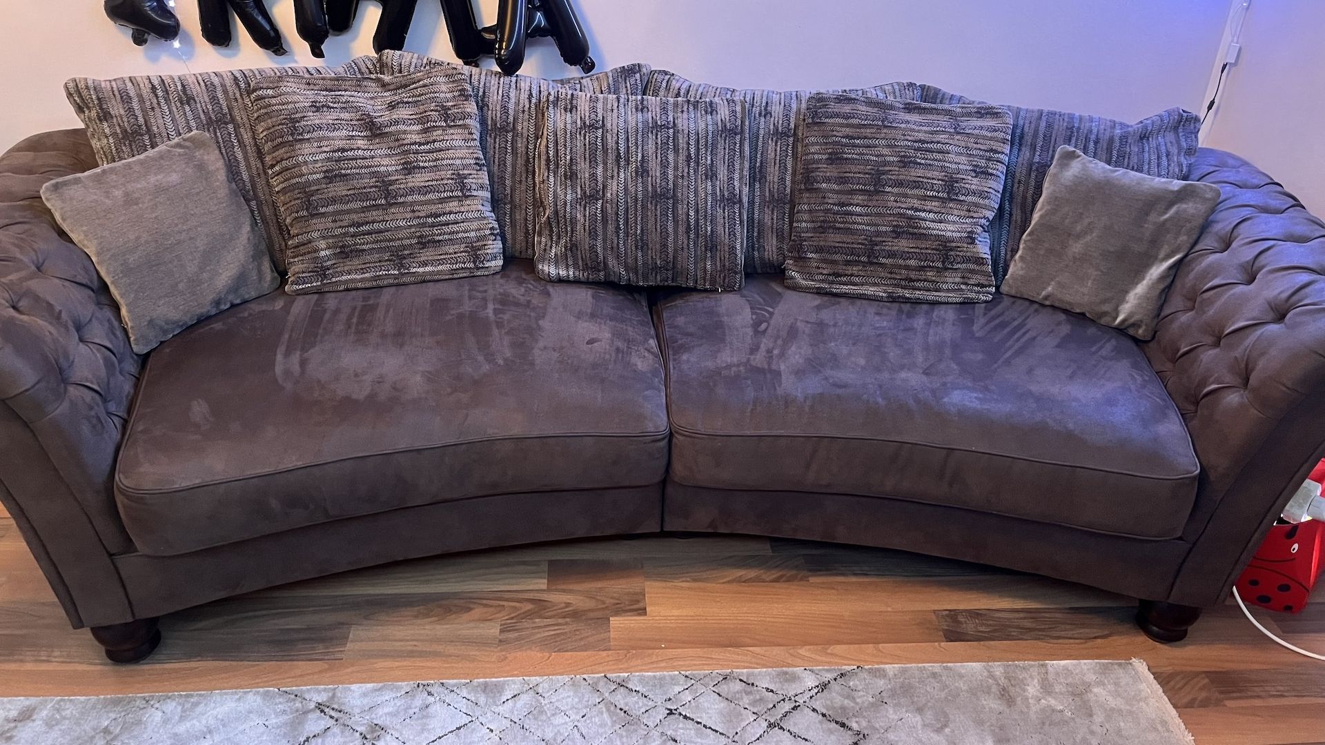 5-Sitz Chesterfield Couch in sehr gutem Zustand