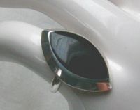 Ring, 925 Silber mit einen Onyxstein