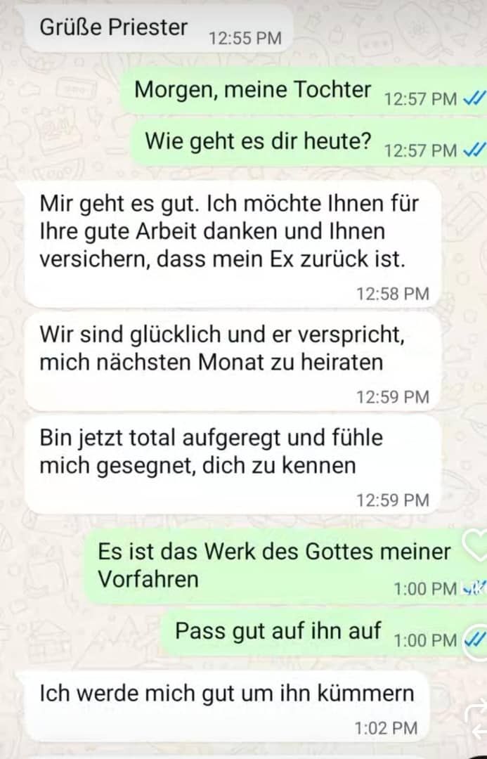 Voodoo-Zauber in Familien Tradition