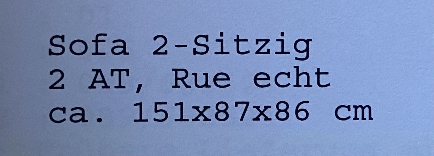 2-Sitzer Ledersofa