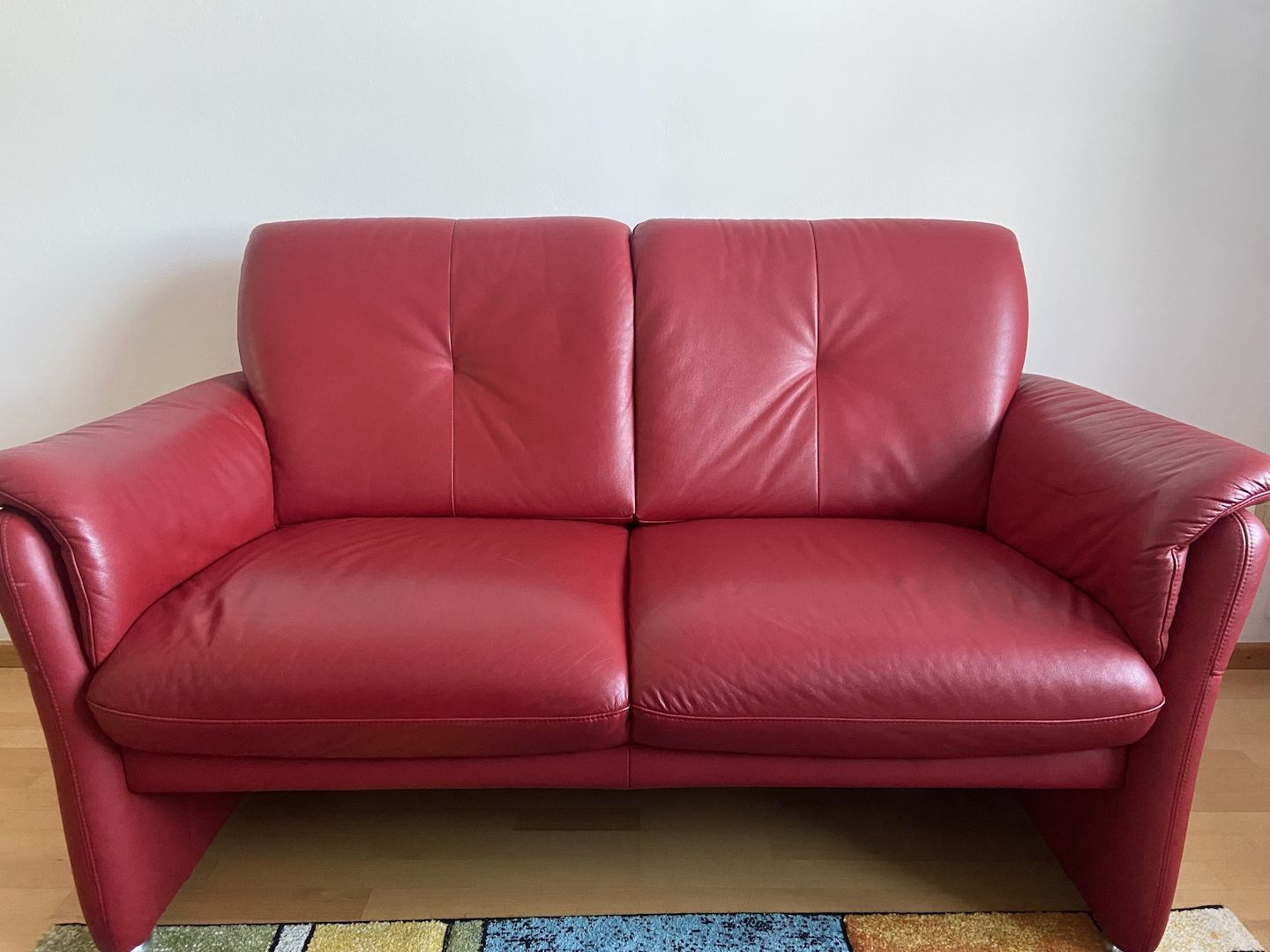 2-Sitzer Ledersofa