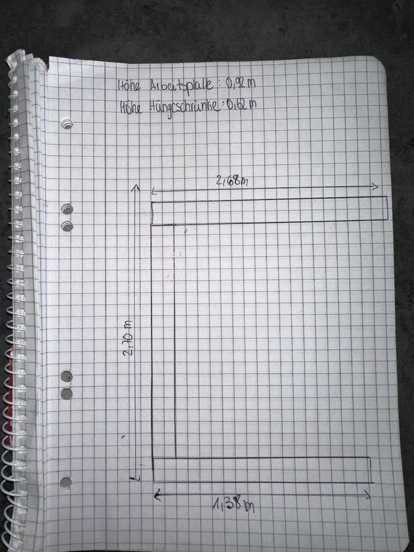 Moderne Einbauküche mit Geräten - sehr guter Zustand