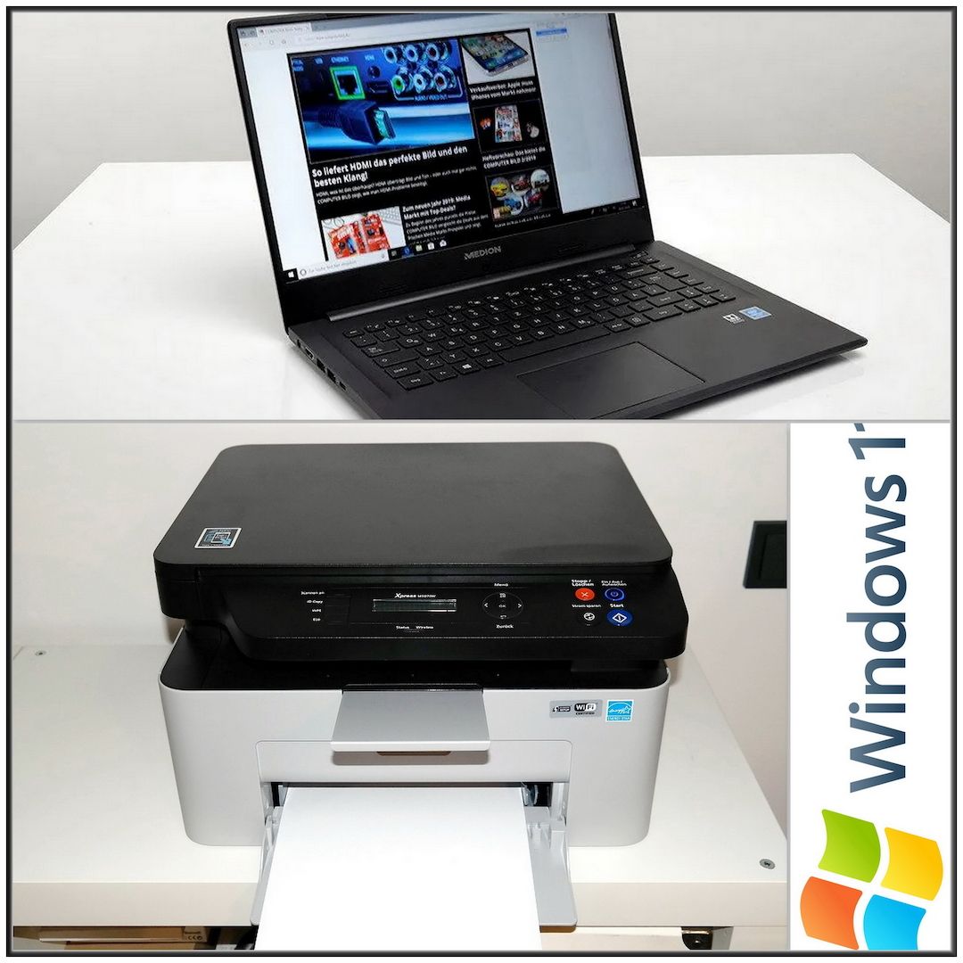 17 Zoll Acer Notebook, Windows 11, Laserdrucker, Büro Set