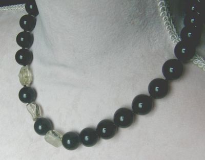 Edelsteinkette, Adlerachat kombiniert mit Lemmonquarz