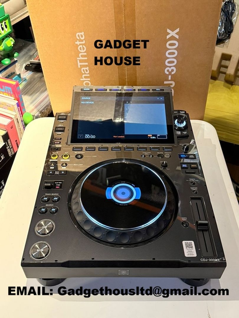 Pioneer CDJ-3000, AlphaTheta CDJ-3000X , Pioneer DJM-A9, Pioneer CDJ-2000NXS2, DJM-900NXS2, DJM-V10