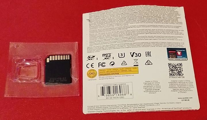 SanDisk Adapter, ohne Extreme 128 GB SDXC Speicherkarte