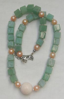 Aventurinkette im romatischen Design