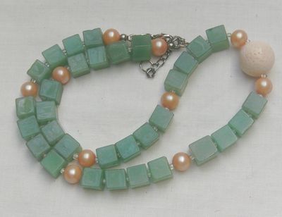 Aventurinkette im romatischen Design