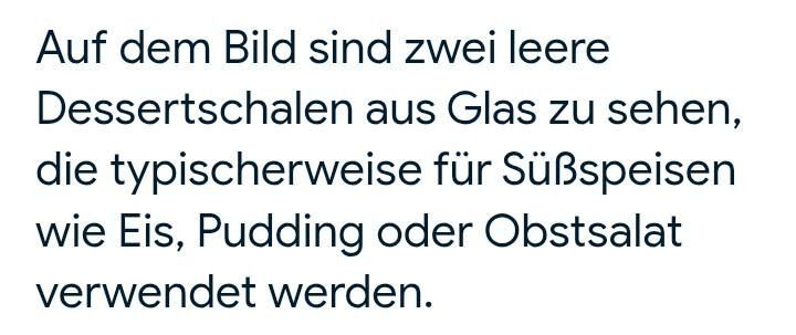 2 Mal Eisbecher, Eisschale