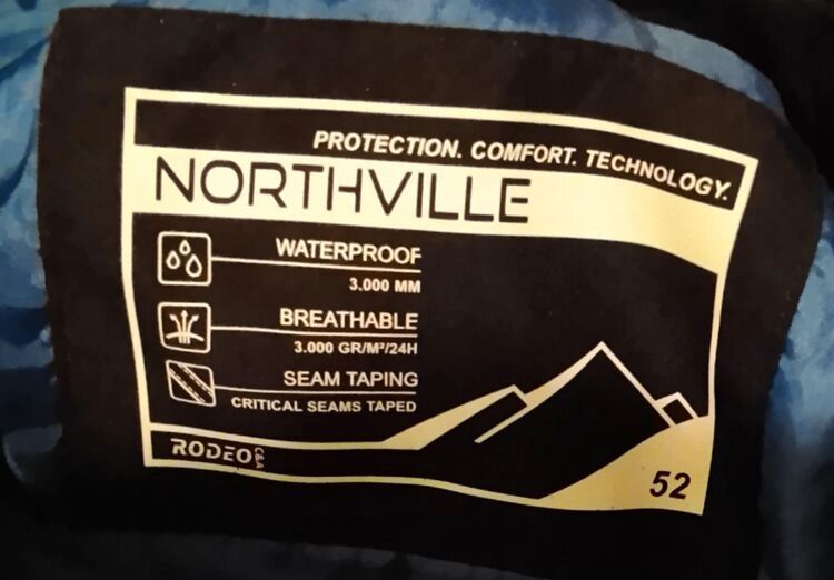 Herren Winter Skijacke mit zwei Reißverschluss Taschen