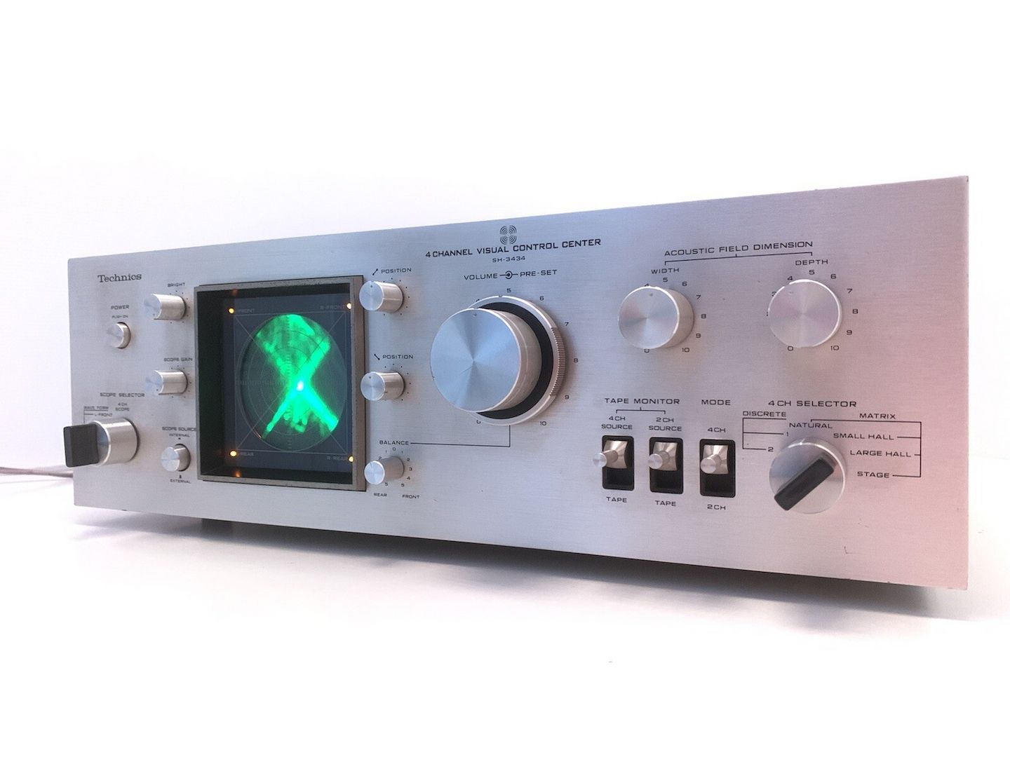 Audio-Oszilloskop Technics SH-3434 4-Kanal Hi Fi Vintage