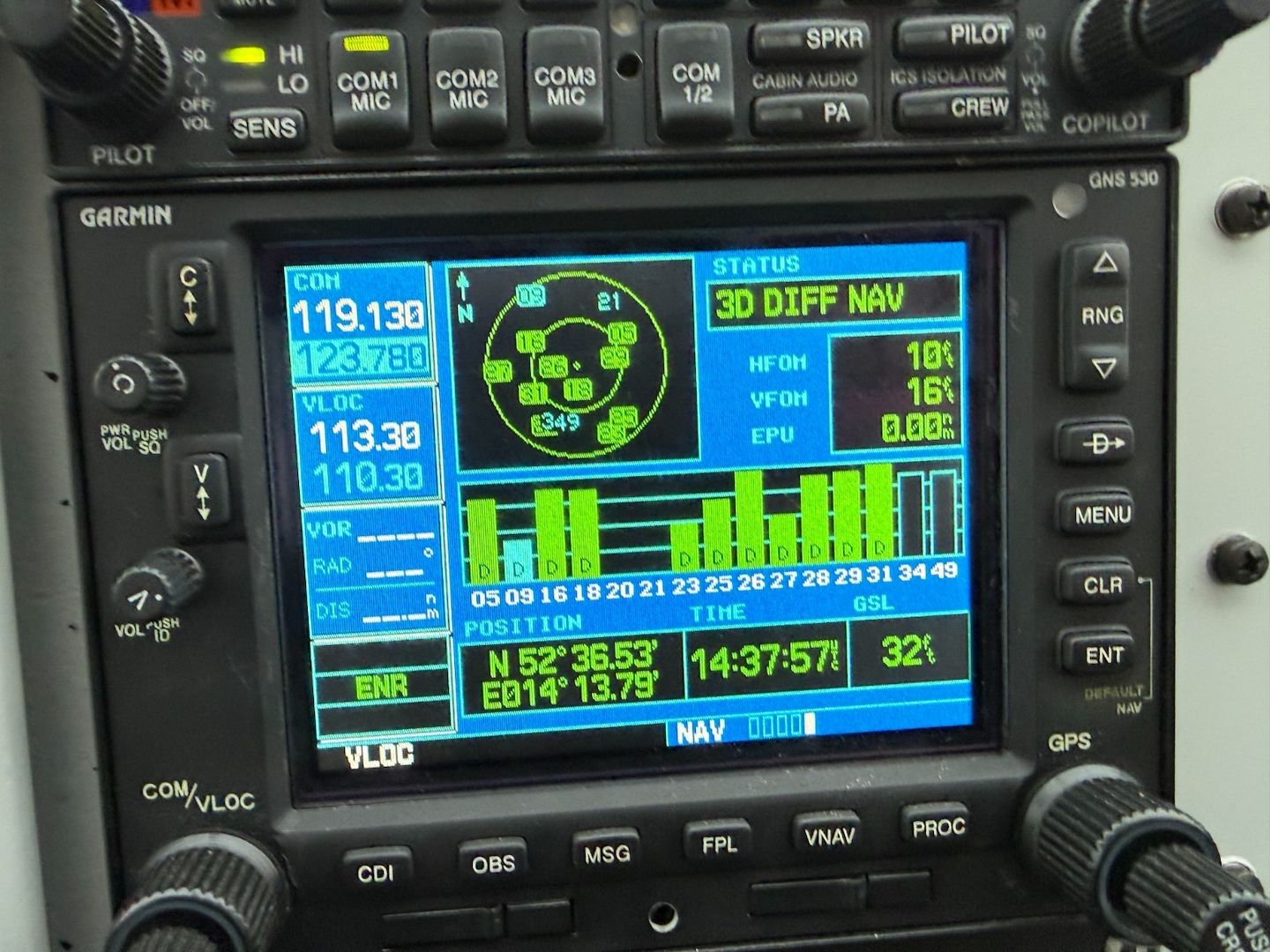 Komplettset Garmin GNS 530 WAAS GPS