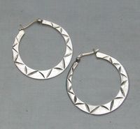 sehr ansprechende Kreolen, 925 Silber