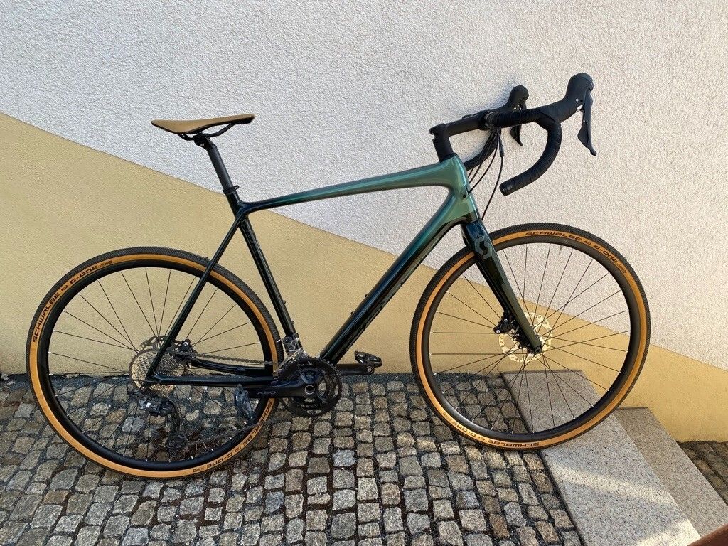 Gravel Bike Scott Addict Carbon Grün Metallic gebraucht