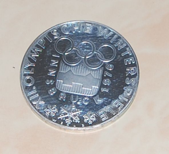 100 Schilling Silbermünze Österreich1976 Olympia Innsbruck IIX