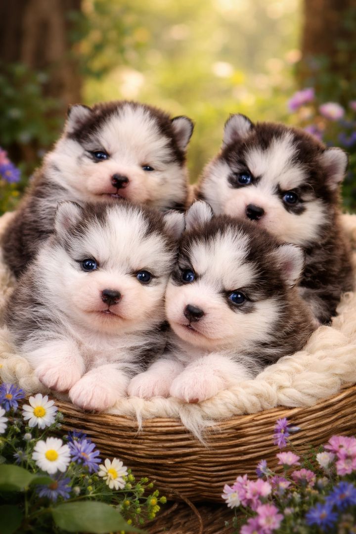 Pomsky F3 Toy & Mini Bärchentyp Puppengesicht
