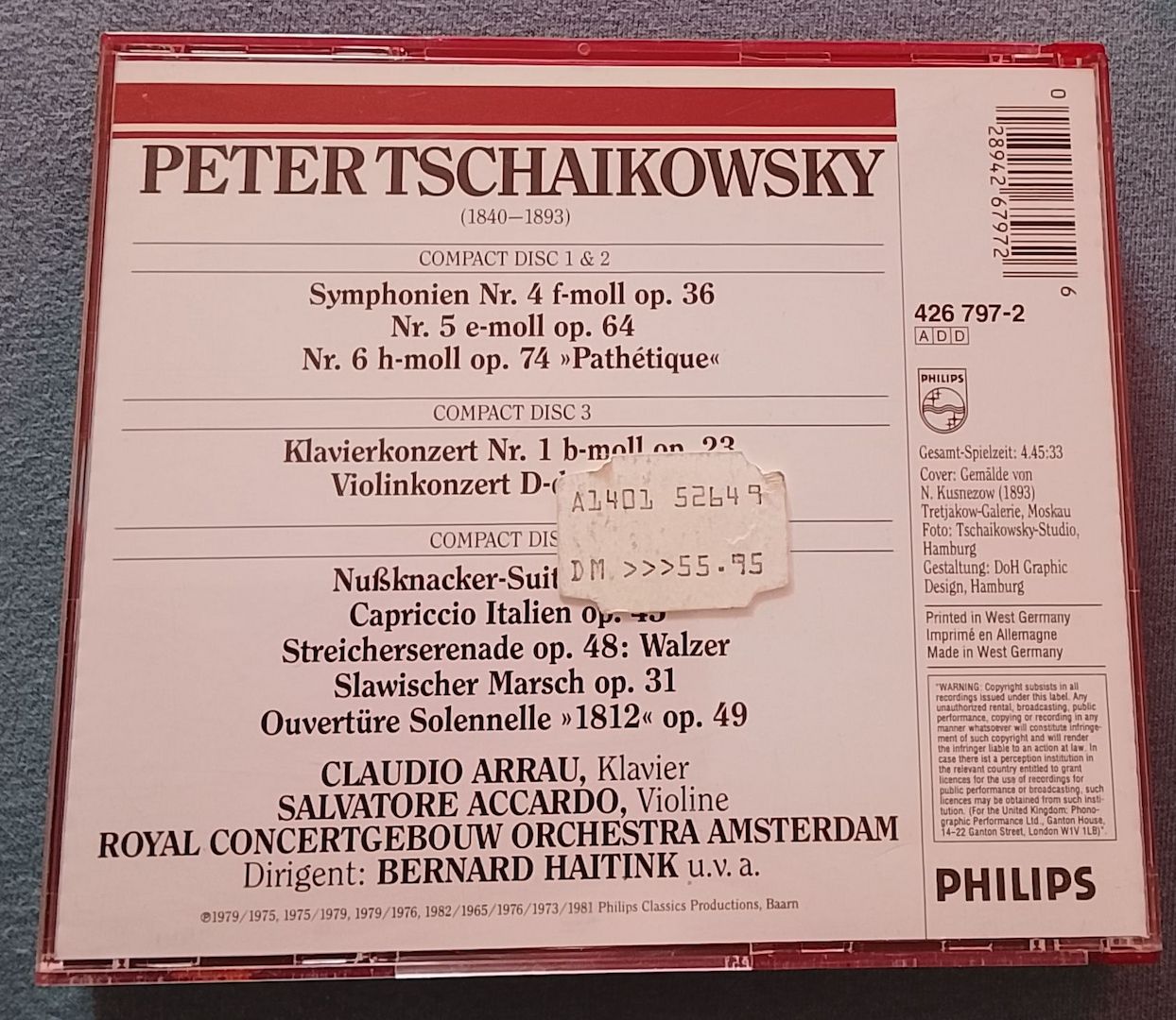 Box-Set Tschaikowsky - Die Meisterwerke von Bernard Haitink | CD | Zustand gut