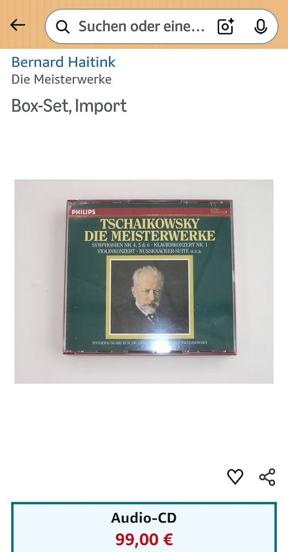 Box-Set Tschaikowsky - Die Meisterwerke von Bernard Haitink | CD | Zustand gut