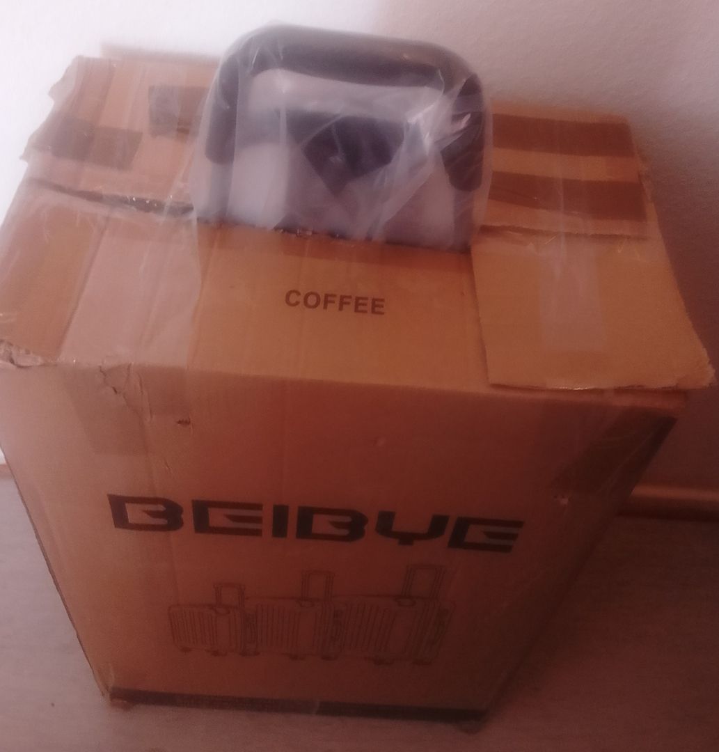 Einkaufstrolley mit 2 Rollen inkl. Schirmhalter, Standfuß