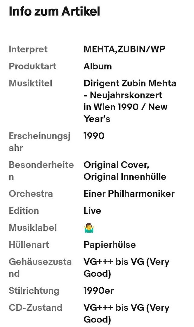 Dirigent Zubin Mehta - Neujahrskonzert in Wien 1990 / New Year's Concer 1990