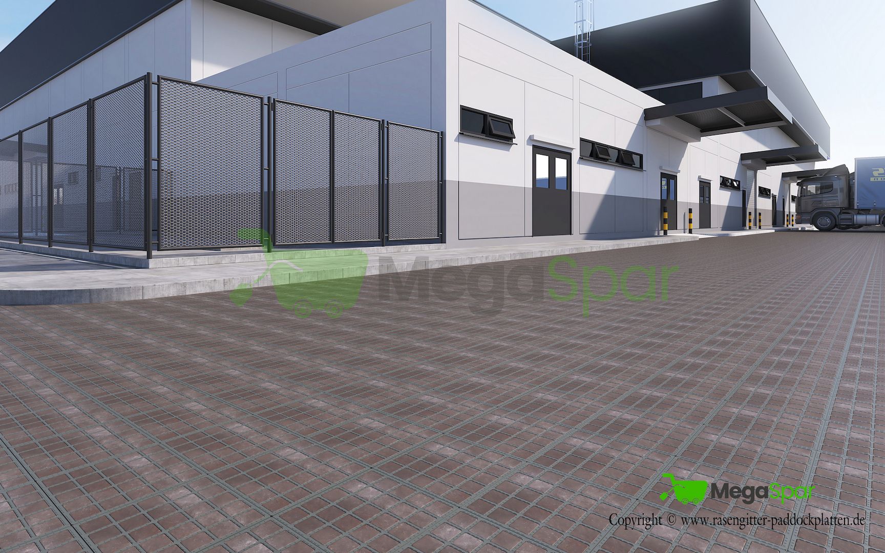 Rasengitter & Kiesgitter für LKW Verdure Core - Parkplatzgitter