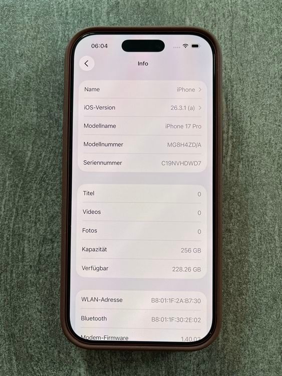 Neuwertiges iPhone 17 Pro, 256 GB, Top Zustand!