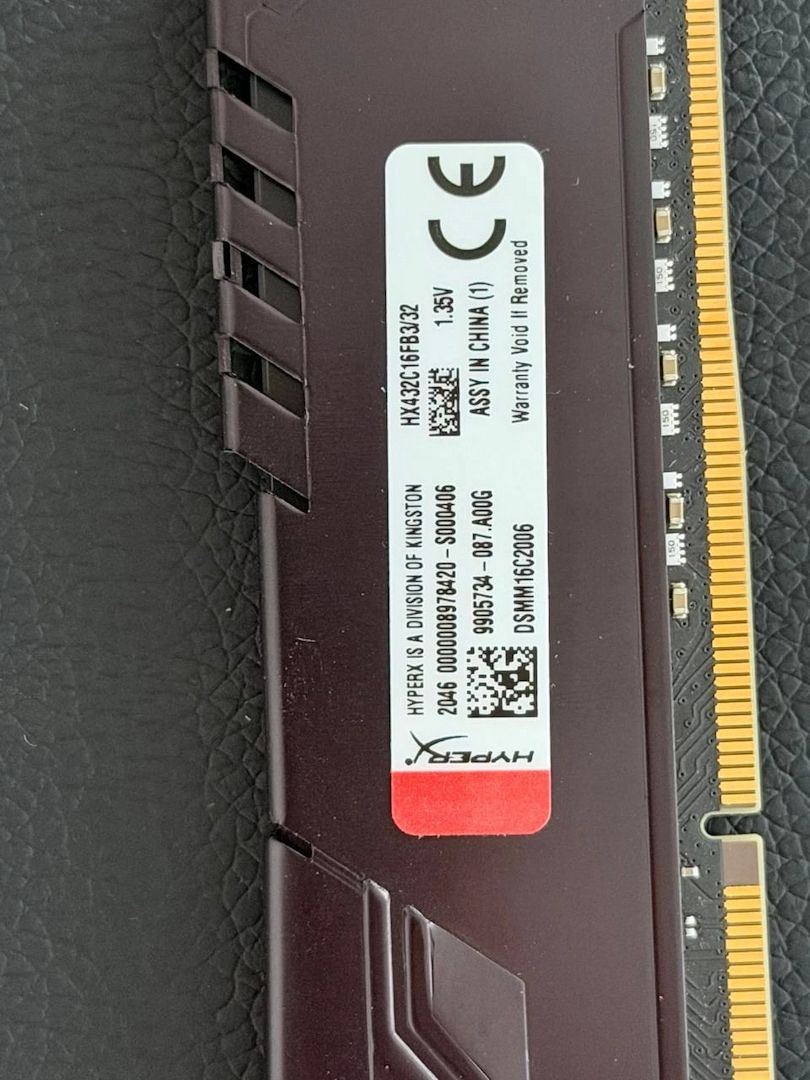 64GB HyperX Fury DDR4 RAM 2x32GB 3200MHz CL16 HX432C16FB3/32 Kingston